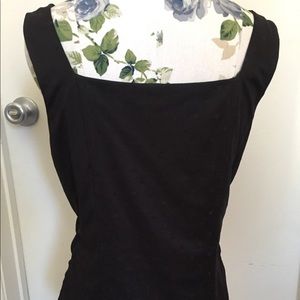 Black polka dot tank top